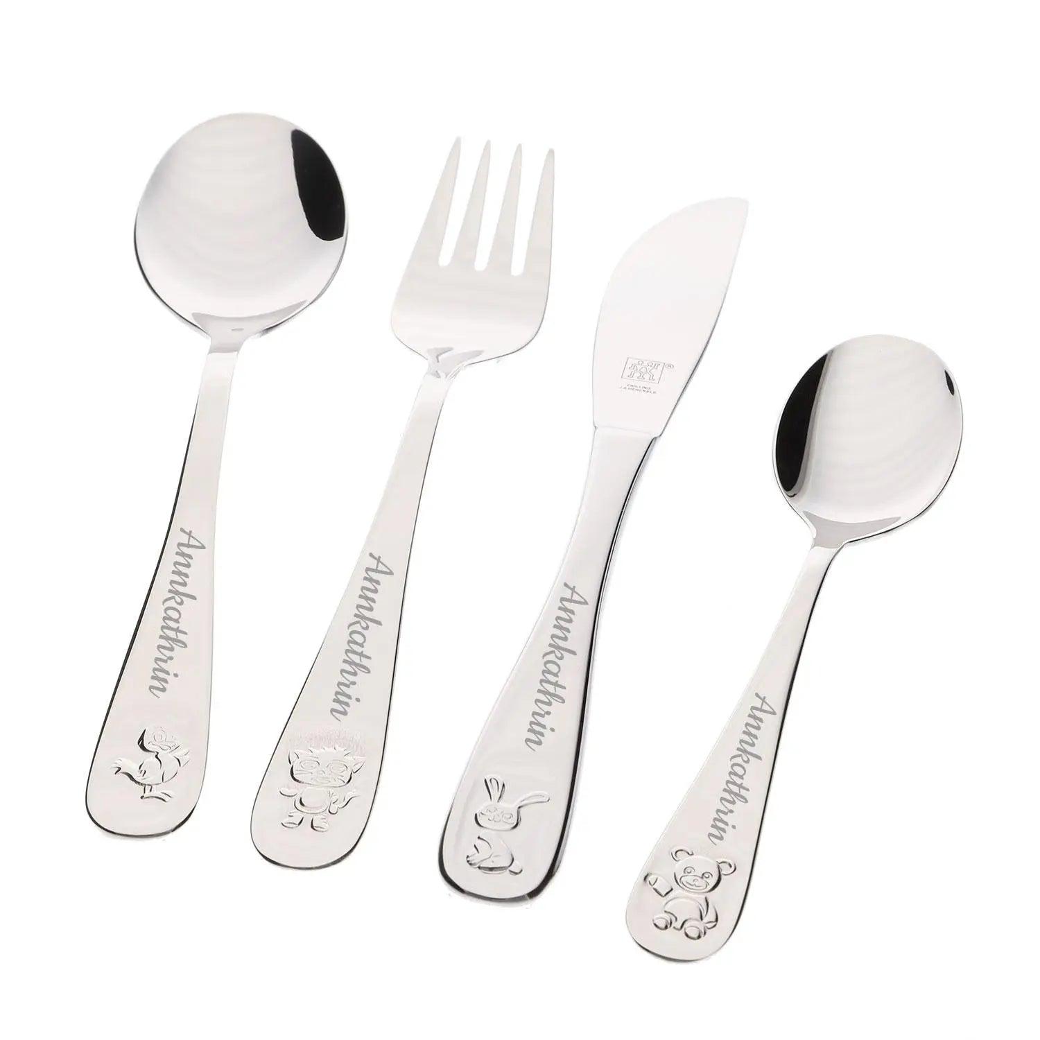 ZWILLING® Kinderbesteck 4-teilig mit Gravur "Bino"