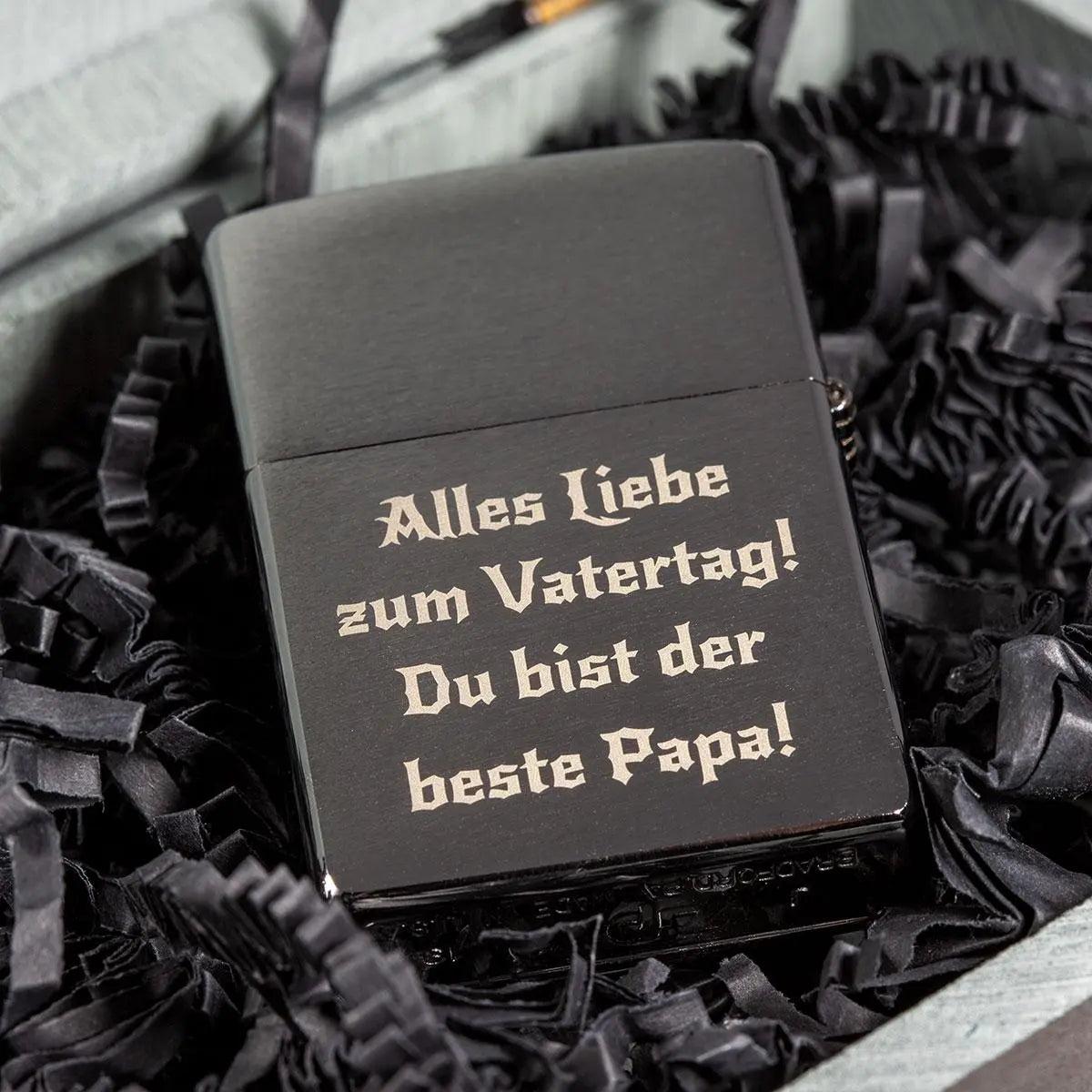 Premium Zippo Adler mit Gravur - originales windfestes Benzinfeuerzeug