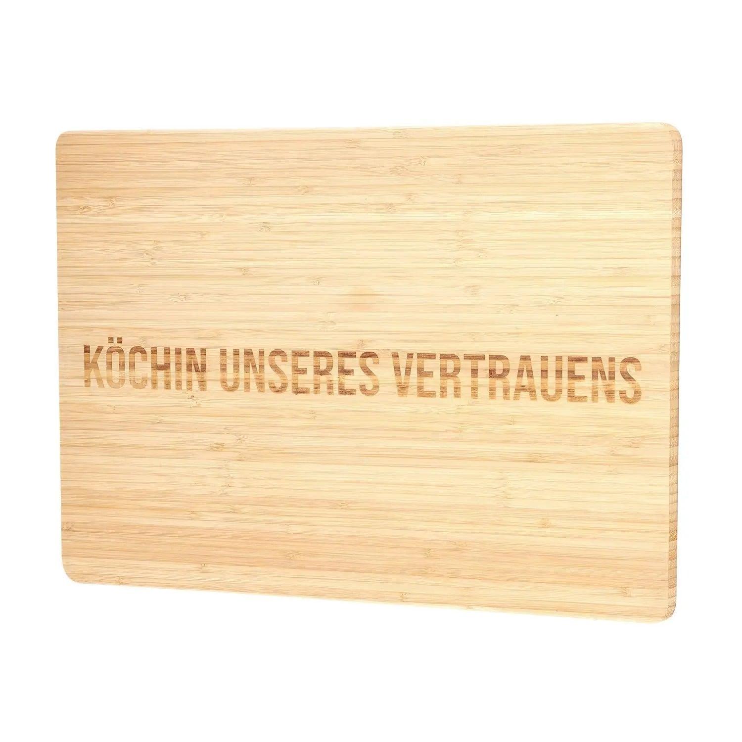 XXL Schneidebrett mit Gravur aus Bambus