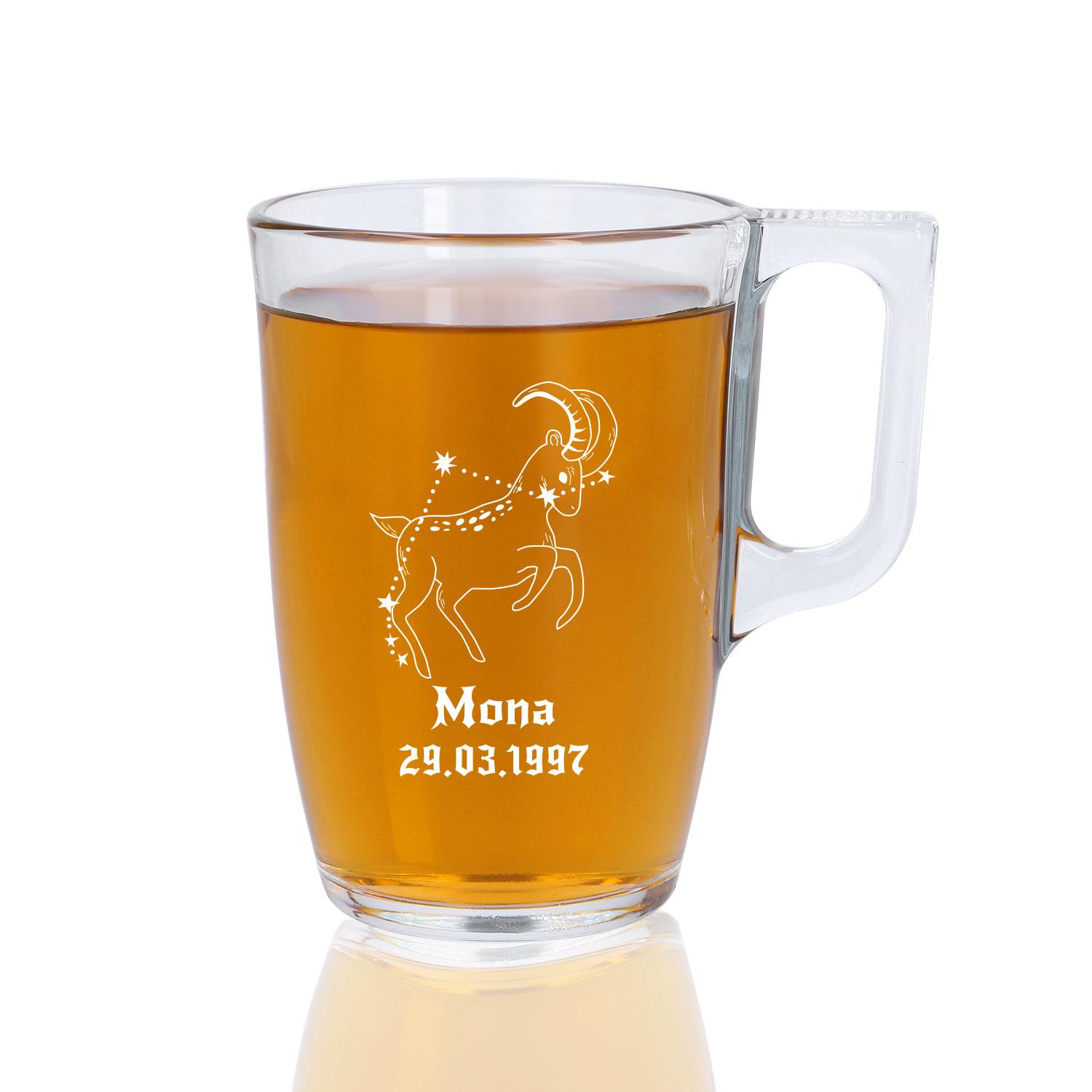 Teeglas "Mumbai" mit Gravur - personalisiert