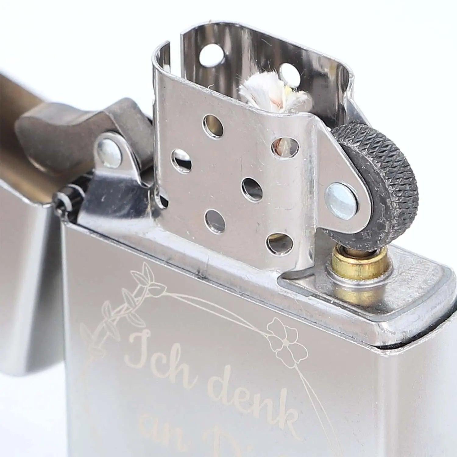 Premium Zippo Anker mit Gravur - originales windfestes Benzinfeuerzeug