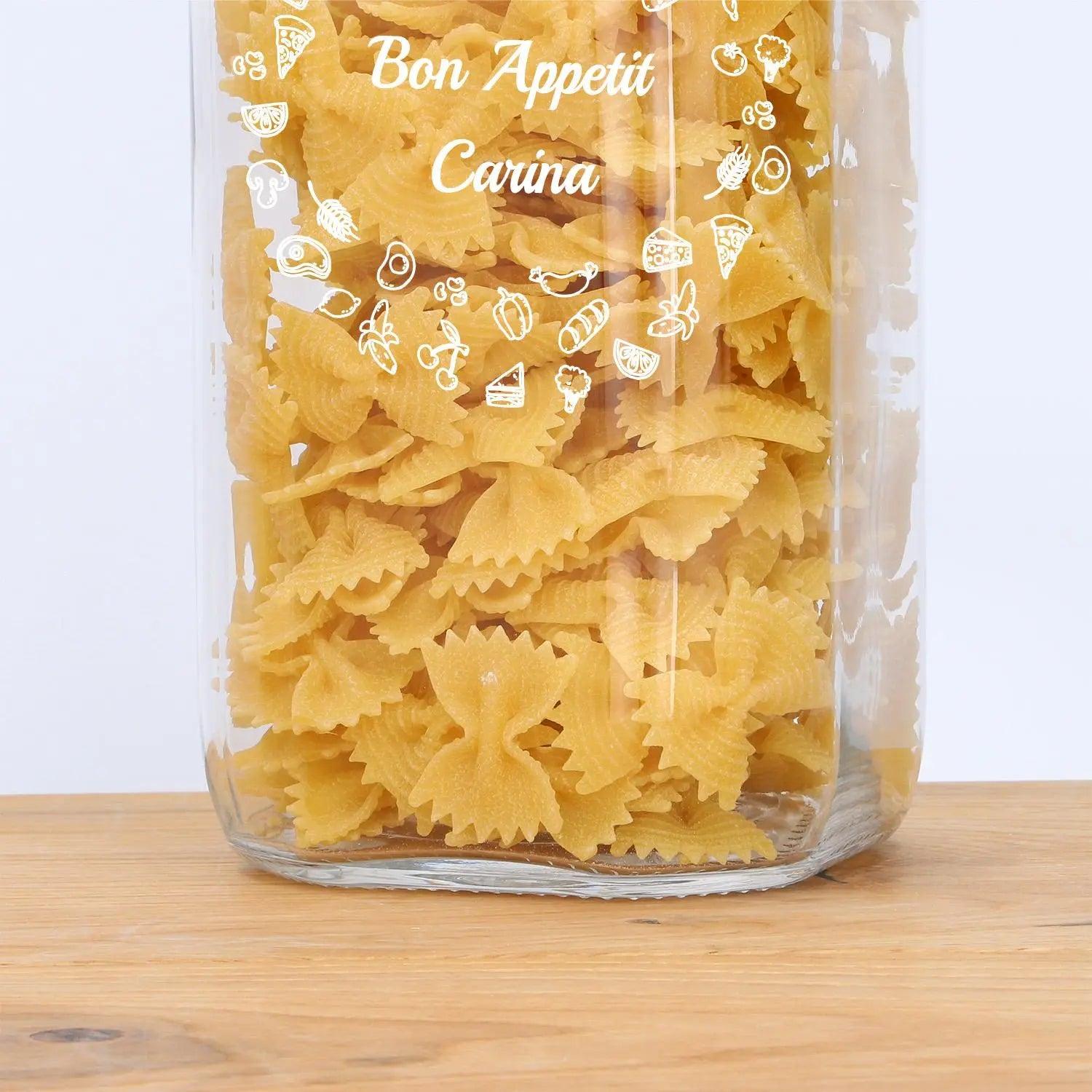 Vorratsglas mit Gravur "Fido" 1,5 Liter
