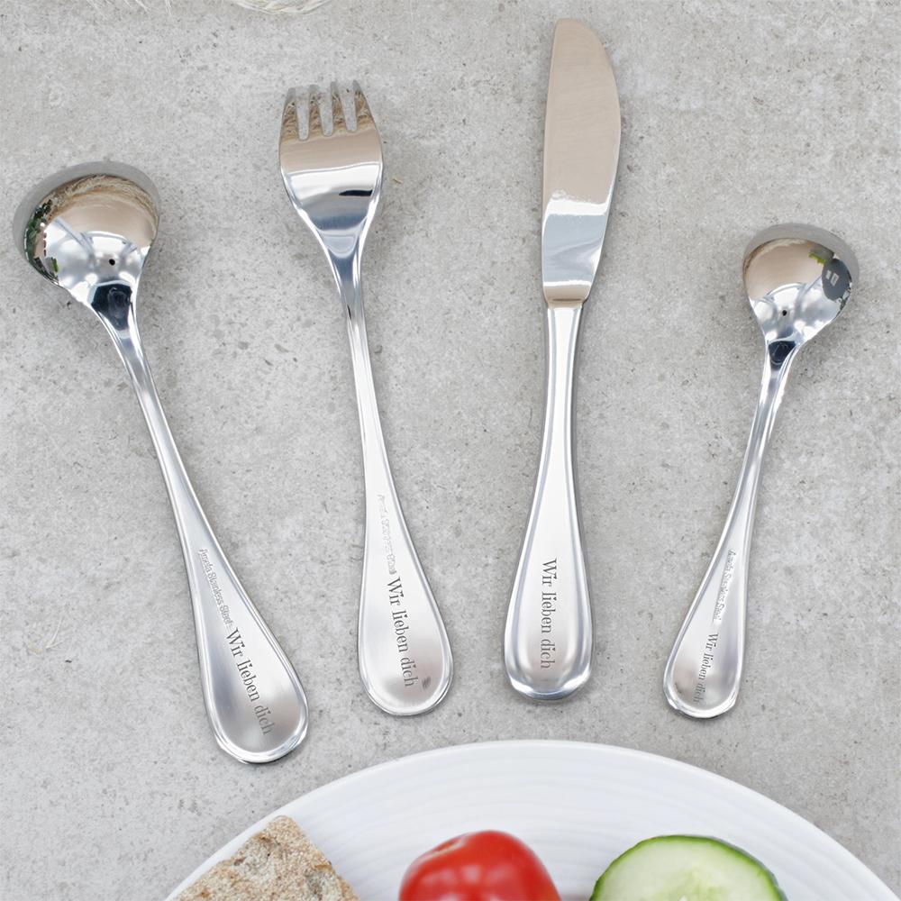 Amefa Kinderbesteck 4-teilig mit Gravur Safari