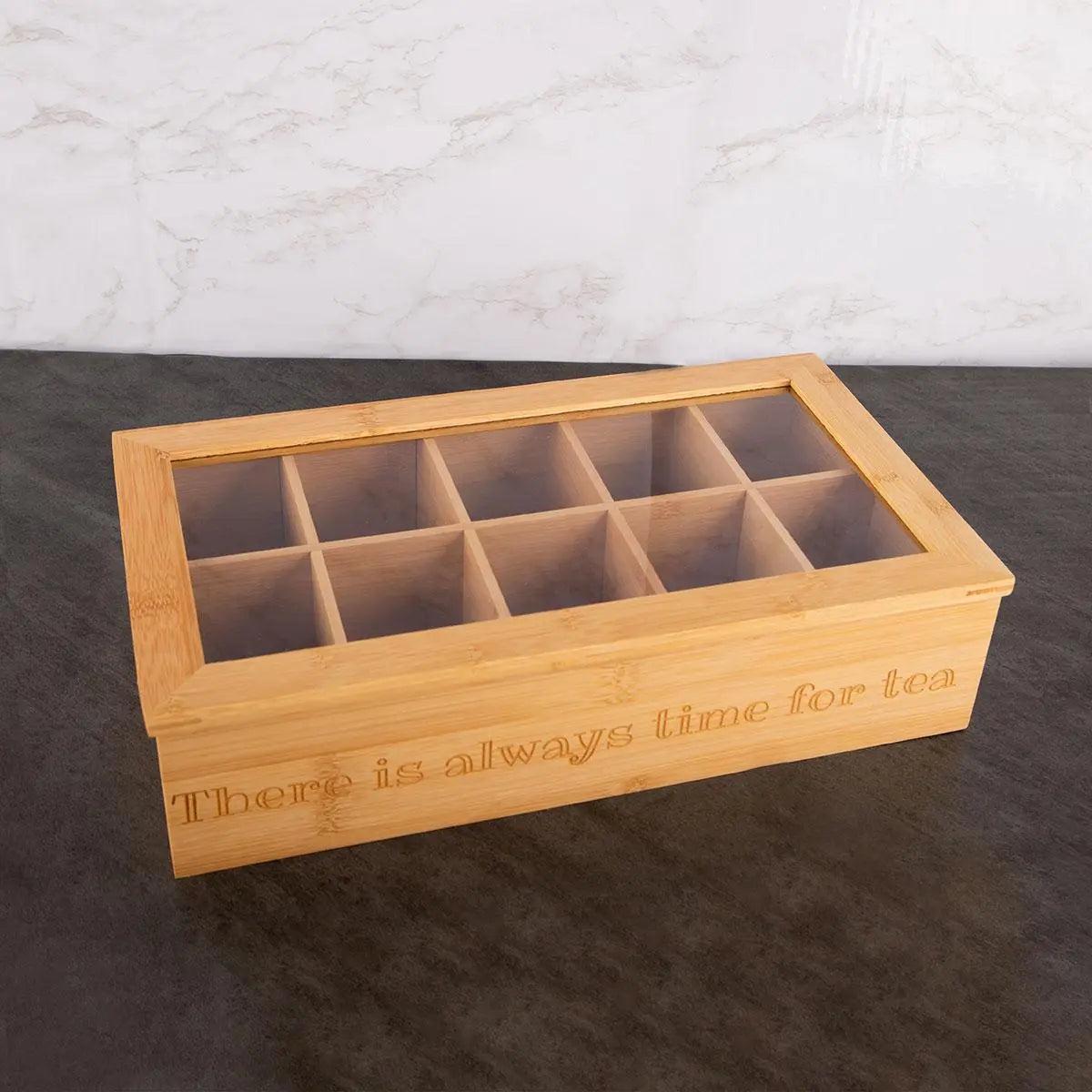 Große Teebox mit Gravur