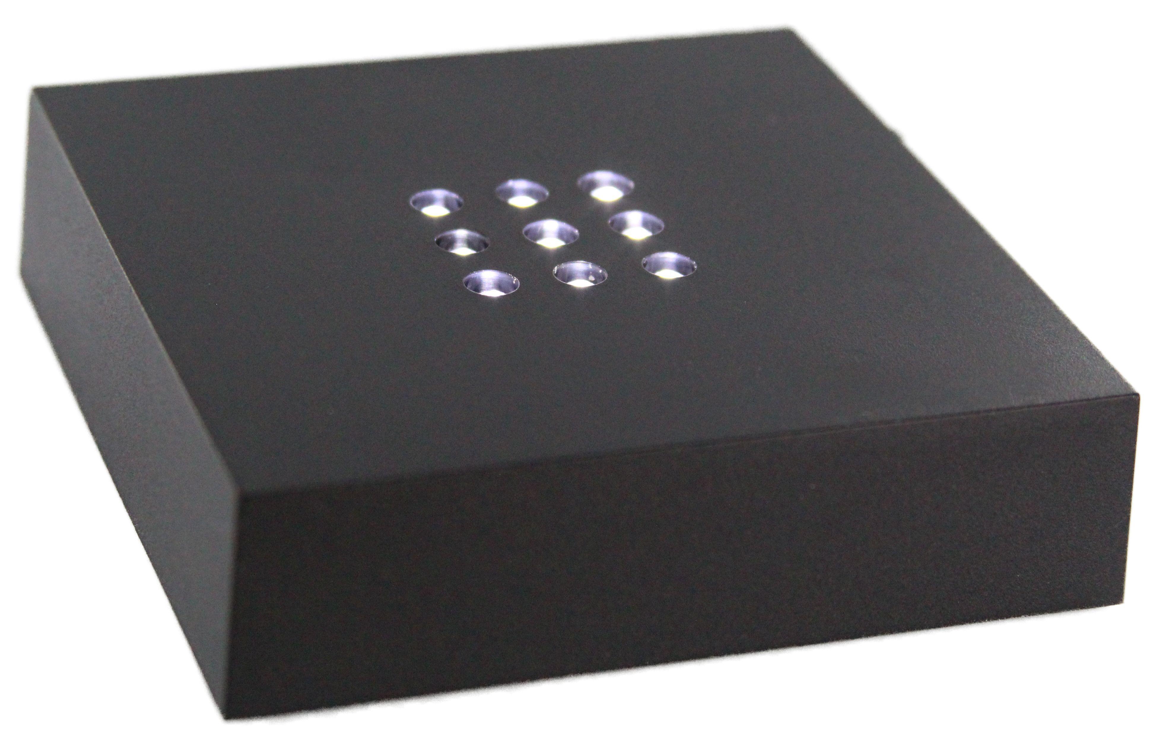 LED-Leuchtsockel 12 LED in Schwarz