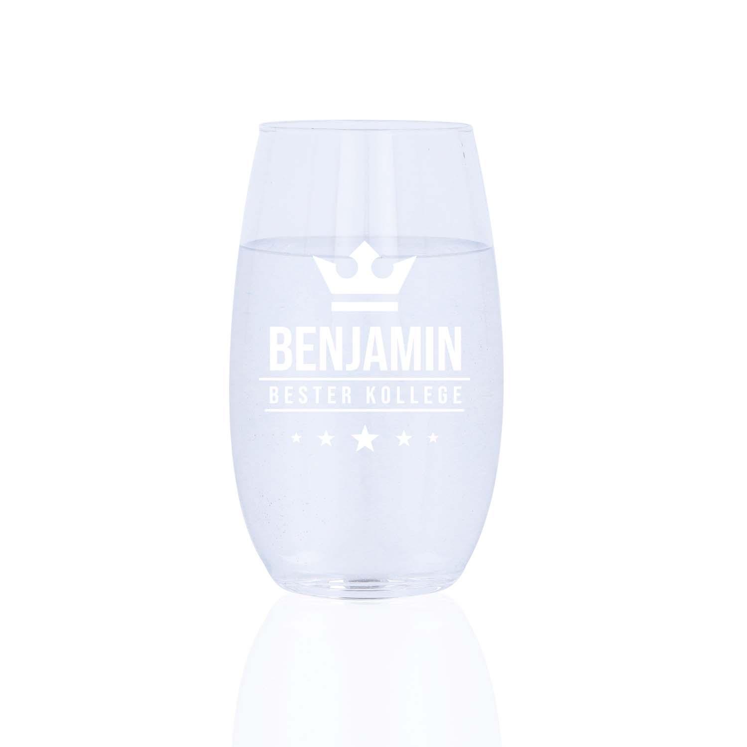 Wasserglas "Aqua big" mit Gravur - personalisiert