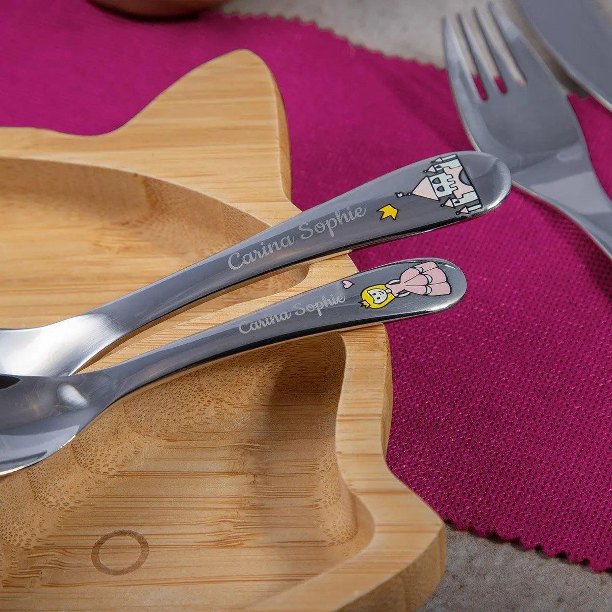 Kinderbesteck "Prinzessin" (4-teilig mit Gravur)