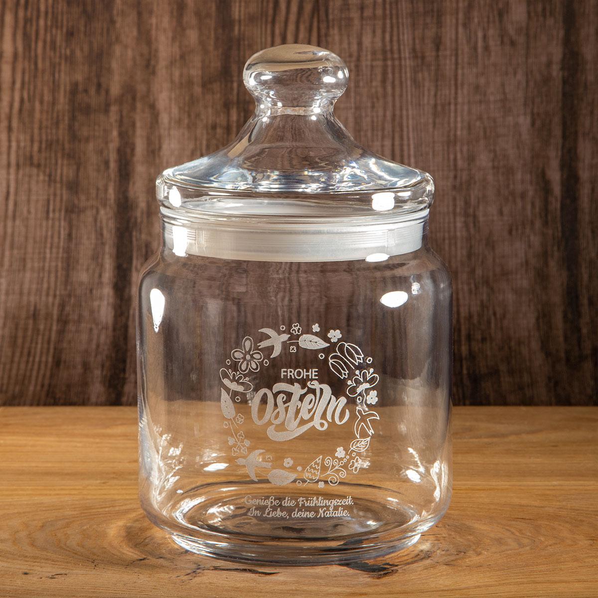 Keksglas mit Gravur klein "Cookies small" - personalisiert