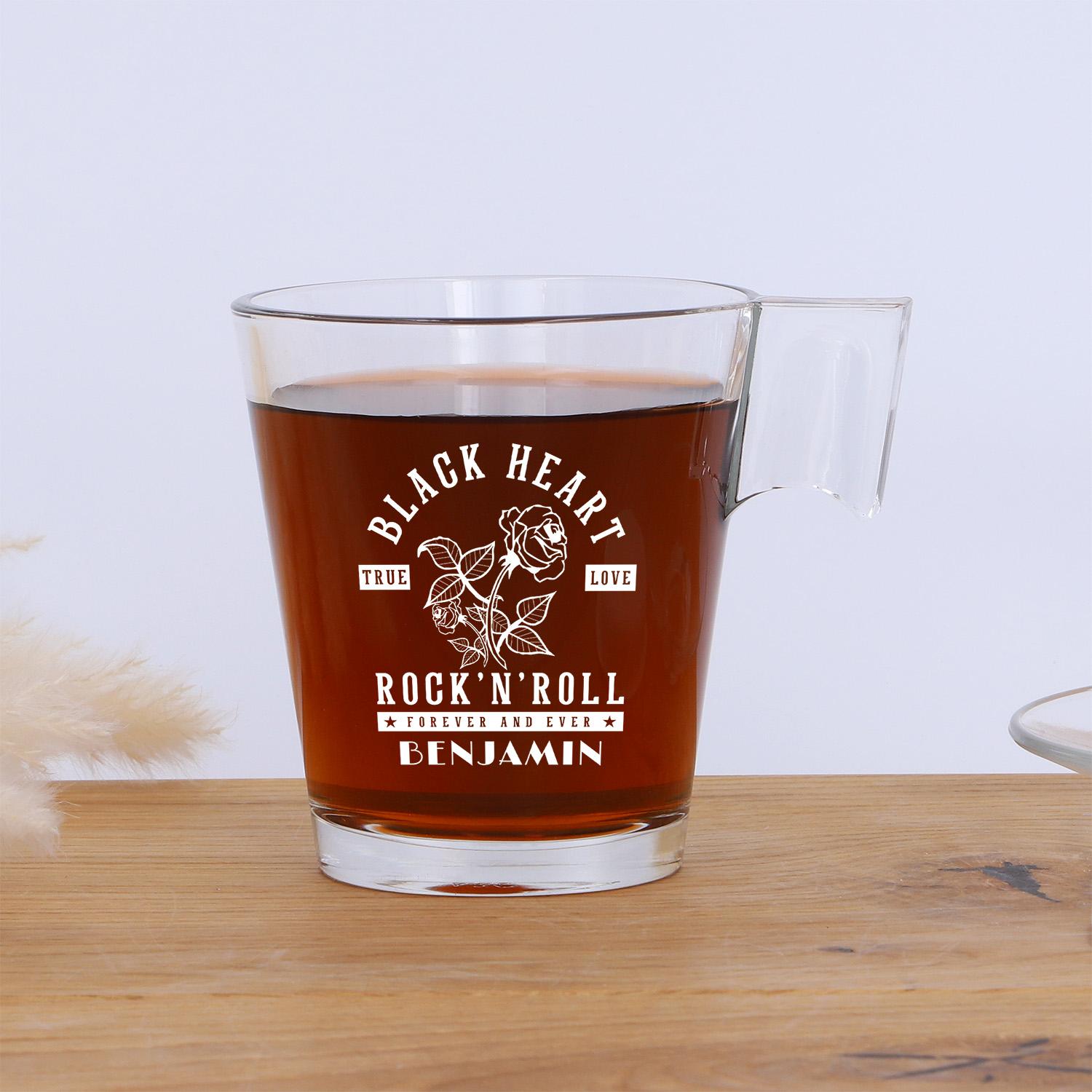 Kaffeeglas "Café" mit Gravur - personalisiert