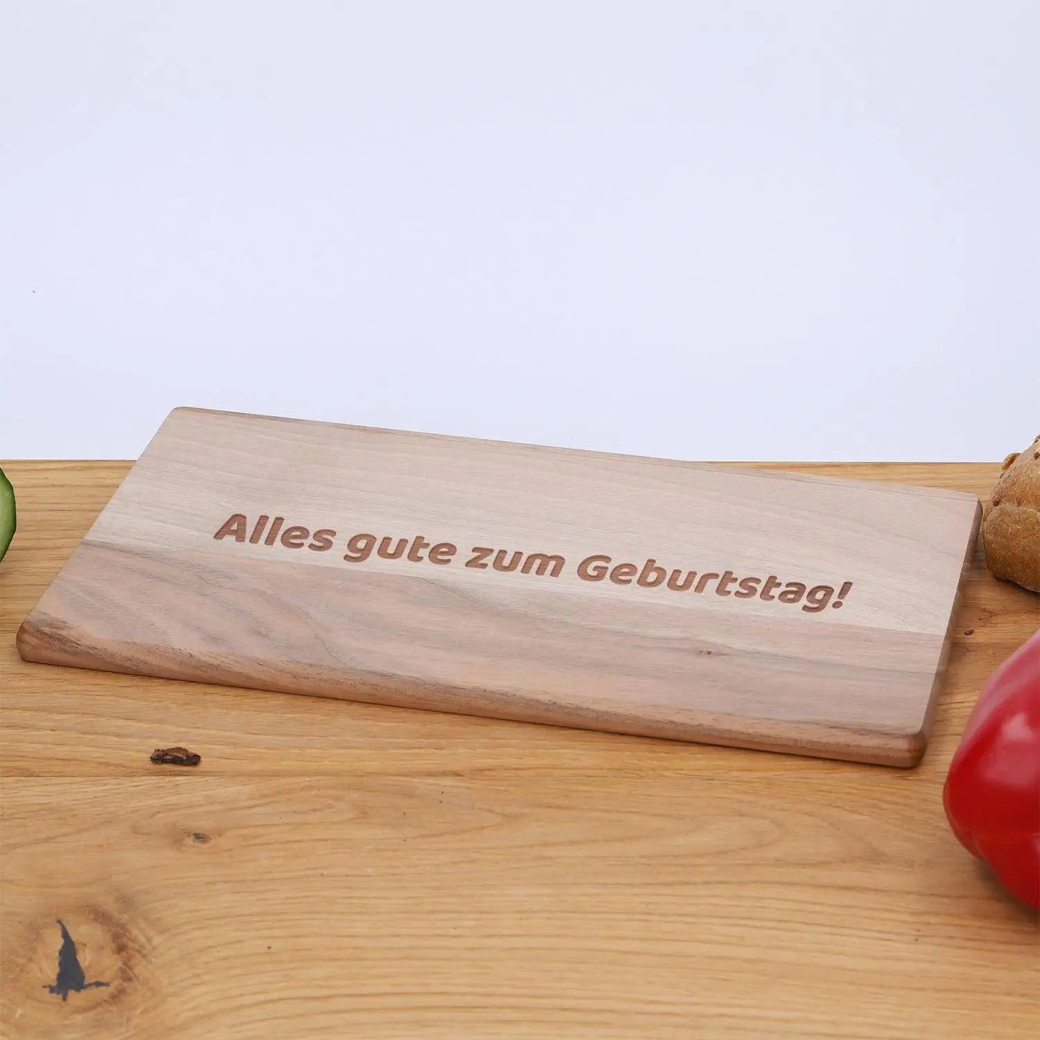 Schneidebrett mit Gravur aus Nussbaum "Small"