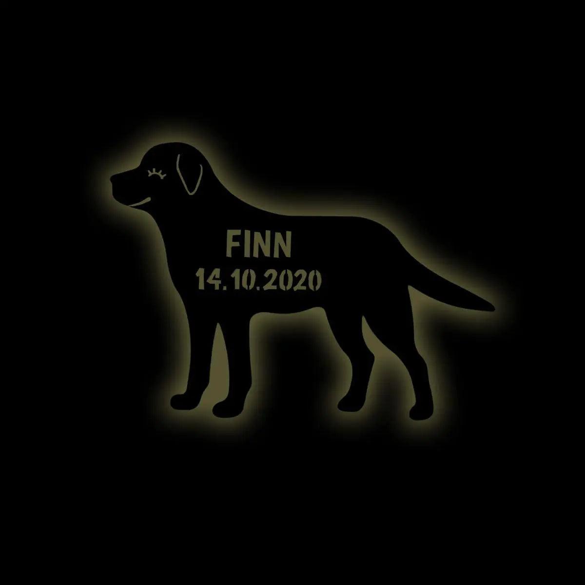 Nachtlicht Hund mit Personalisierung