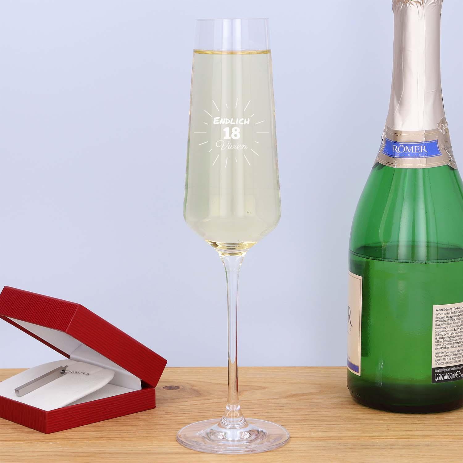 LEONARDO Sektglas "Puccini" mit Gravur - personalisiert