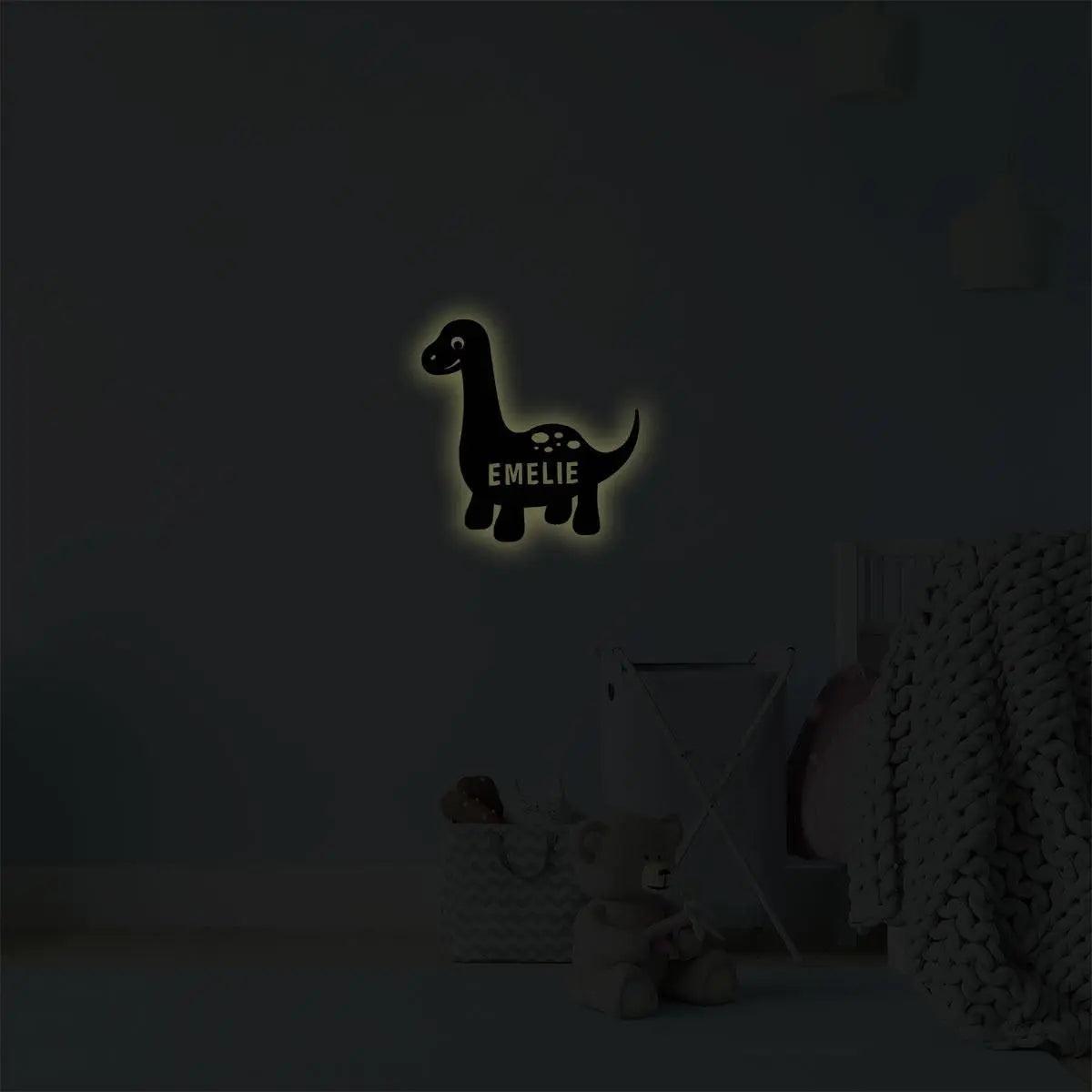Dino Nachtlicht mit Personalisierung
