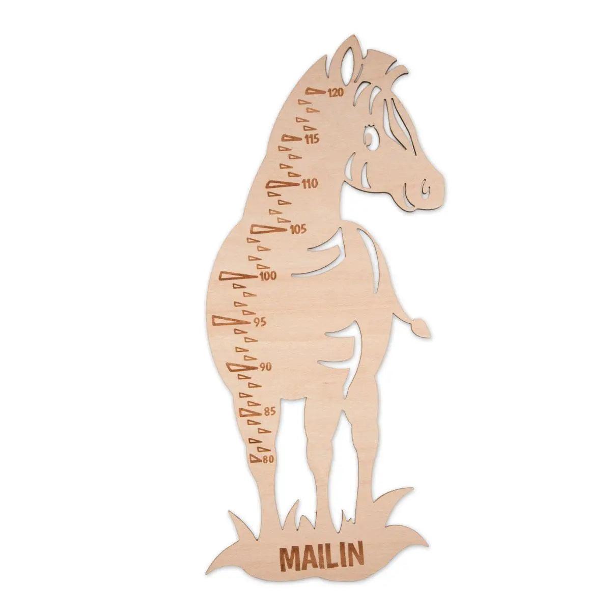 Messlatte Zebra mit Personalisierung