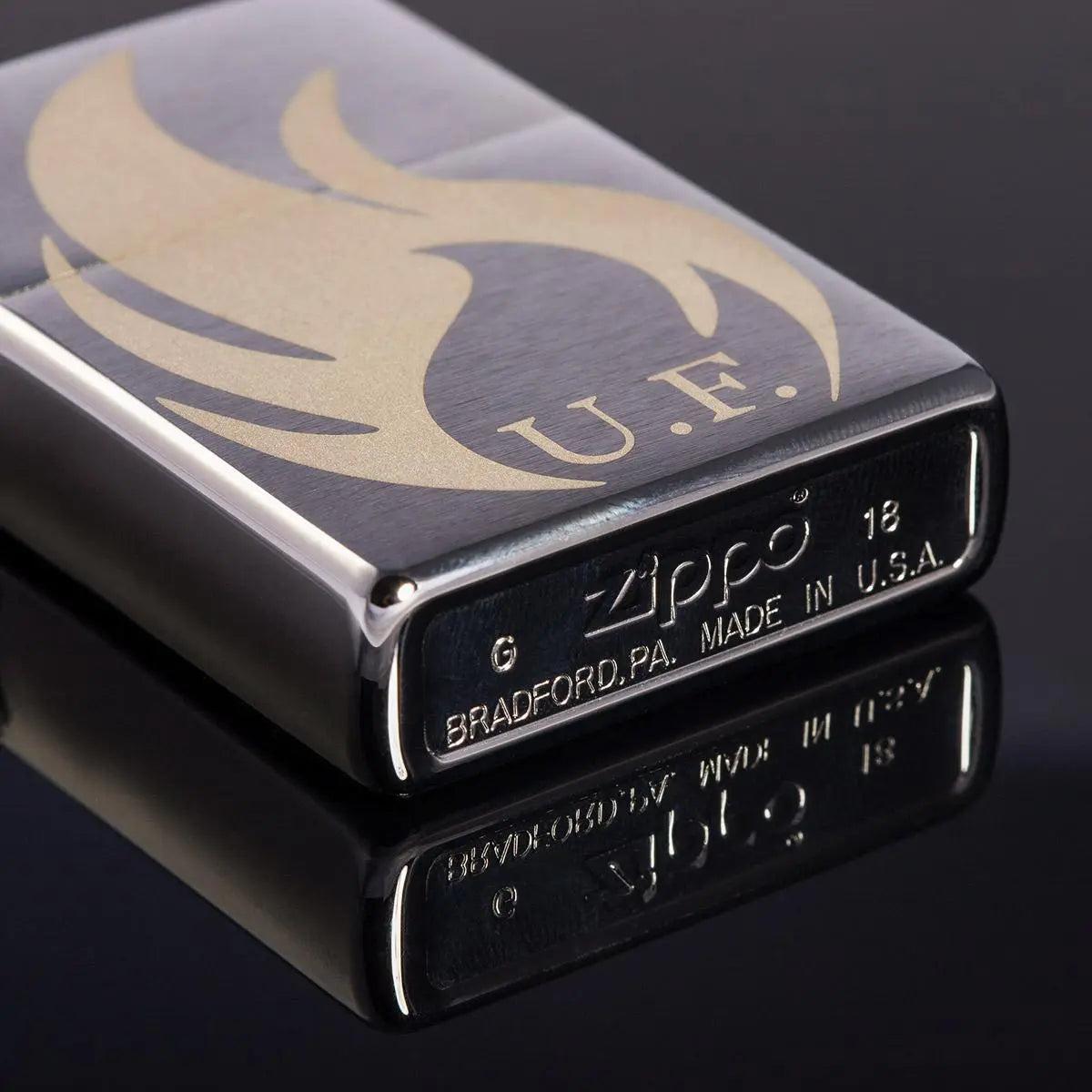 Zippo Chrome Brushed mit Gravur - originales windfestes Benzinfeuerzeug