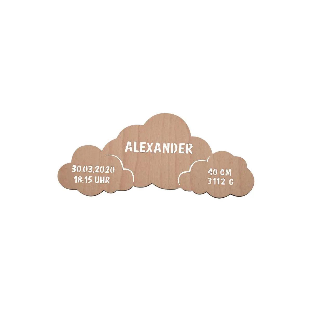Nachtlicht Wolken mit Personalisierung