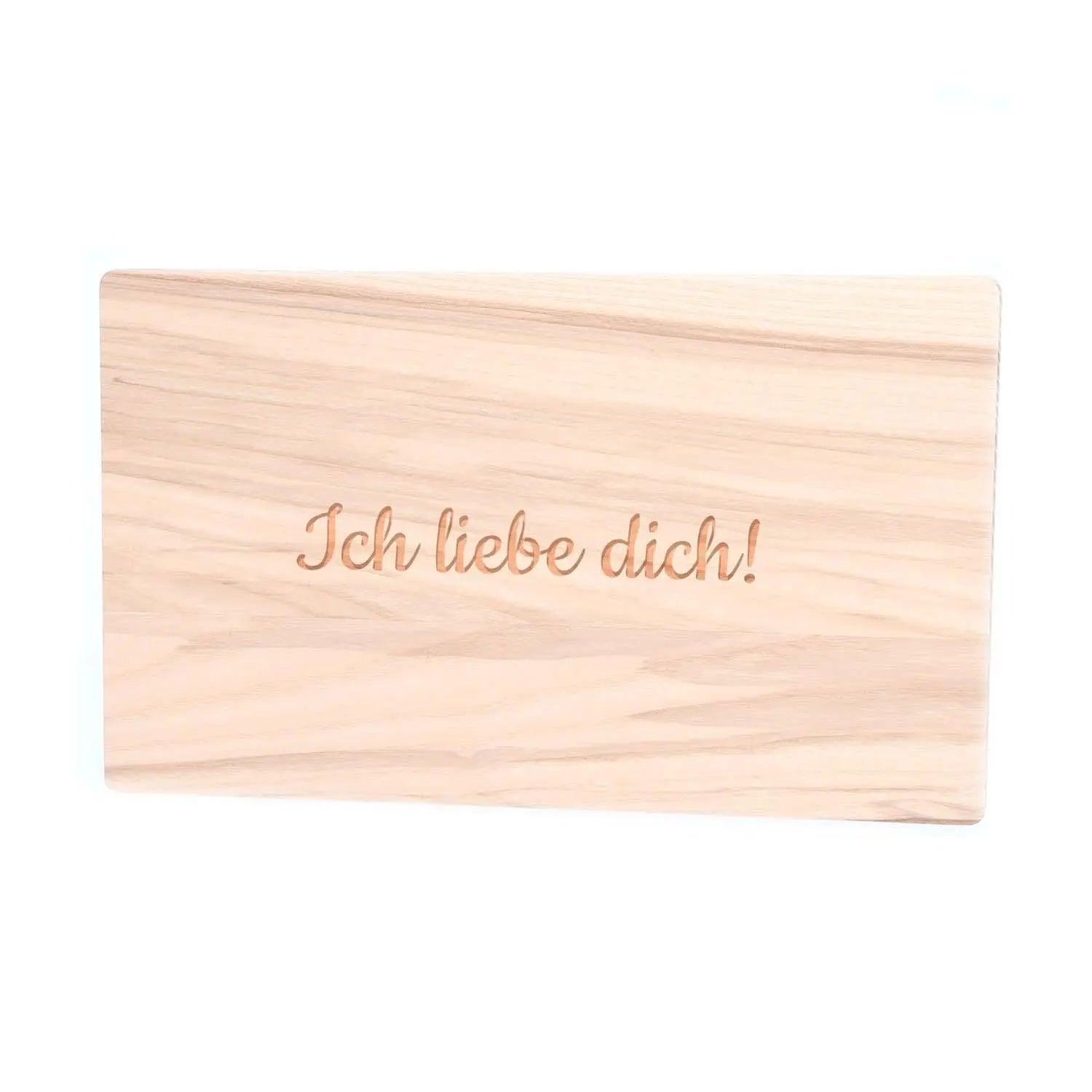 Schneidebrett mit Gravur aus Esche "Medium"