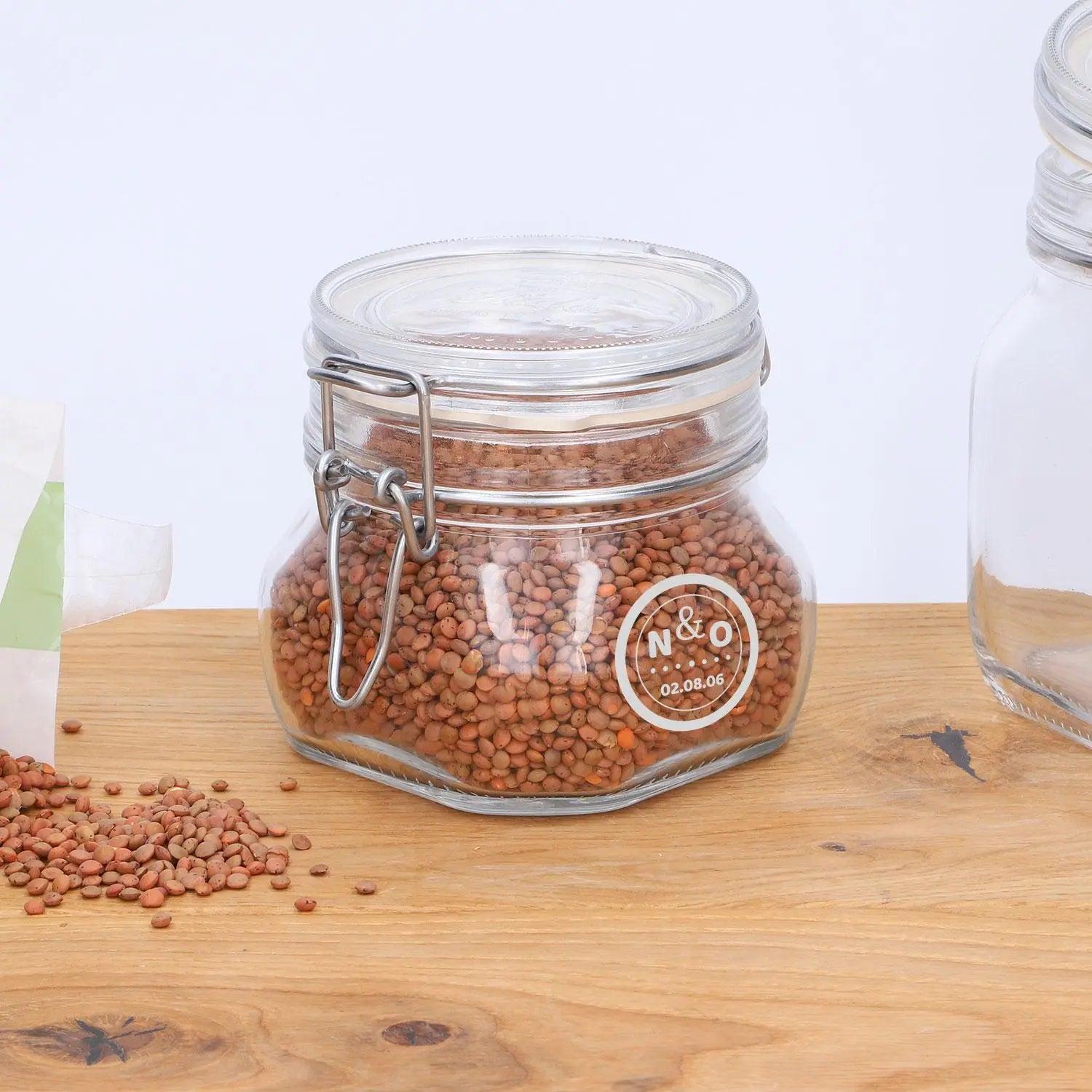 Vorratsglas Fido 0,5 Liter mit Gravur