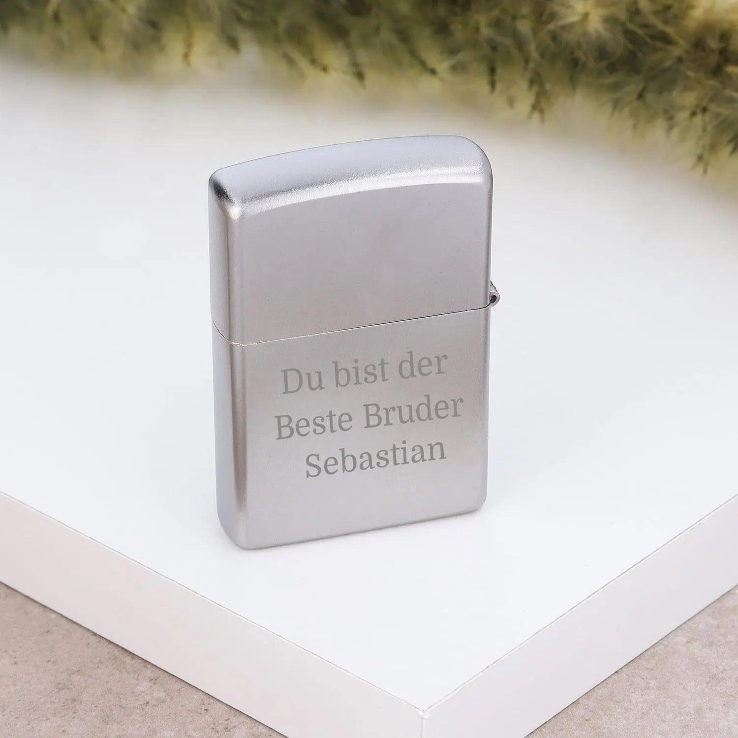 Premium Zippo Celtic Green Cross mit Gravur - originales Benzinfeuerzeug