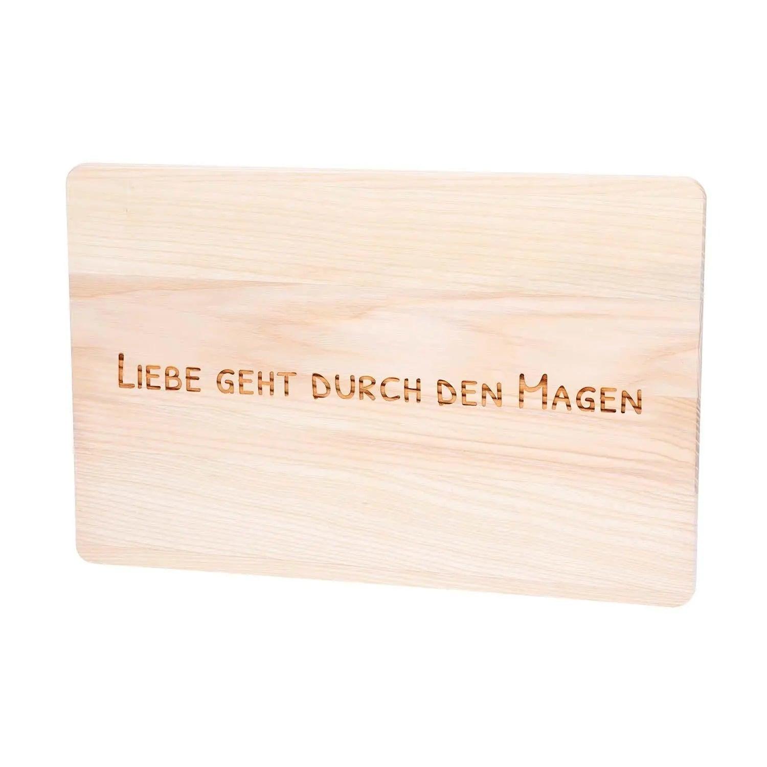 Schneidebrett mit Gravur aus Esche "Large"
