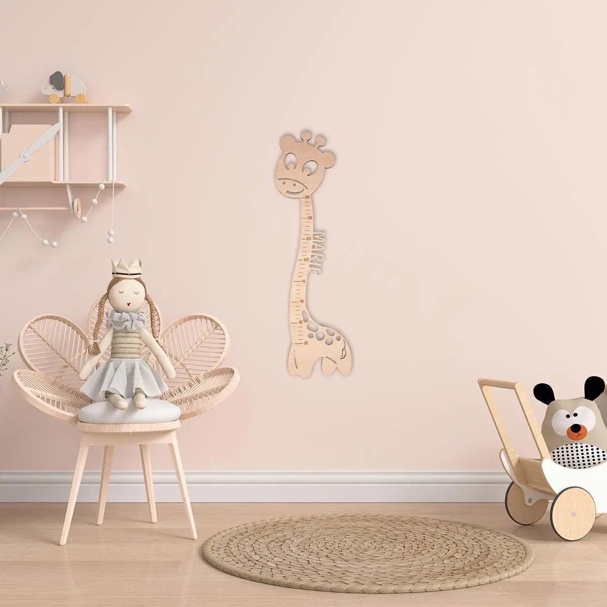 Messlatte Giraffe mit Personalisierung