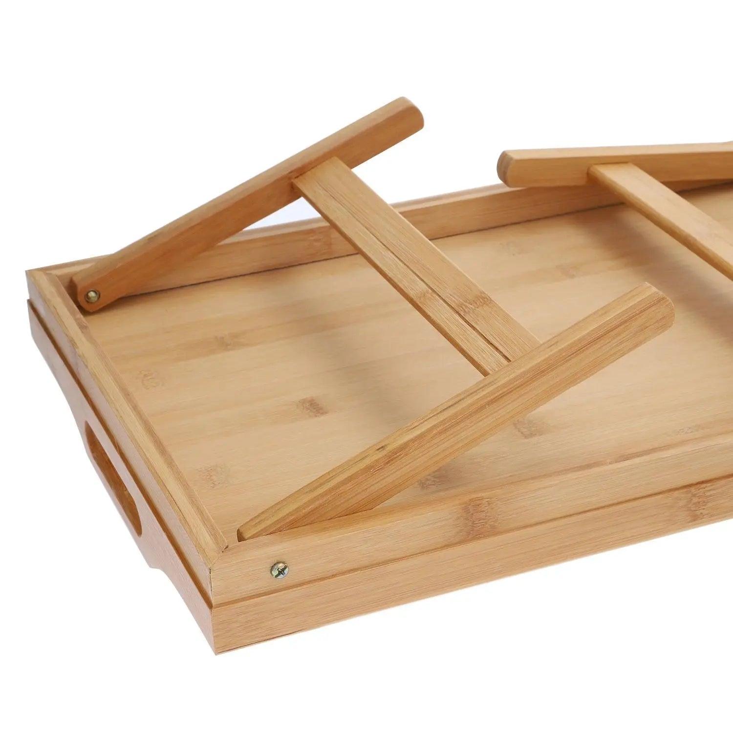 Betttablett mit Gravur aus Bambus