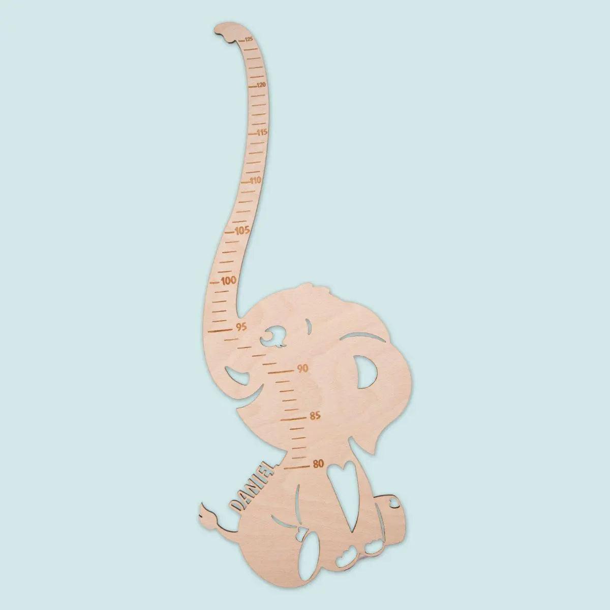 Messlatte Elefant mit Personalisierung