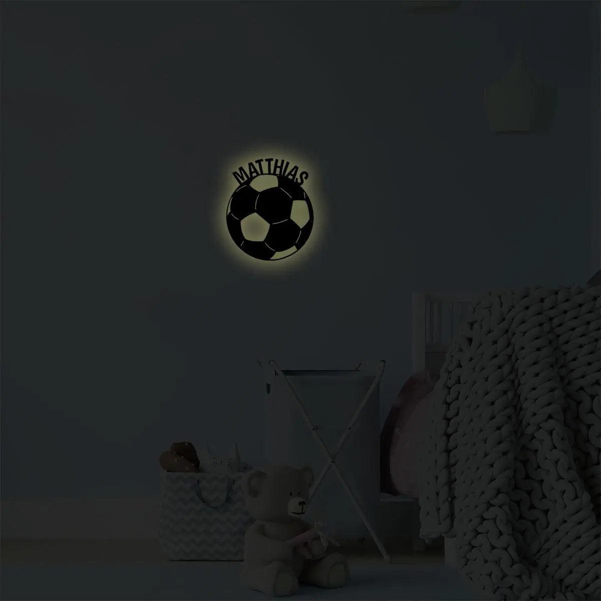 Nachtlicht Fußball mit Personalisierung