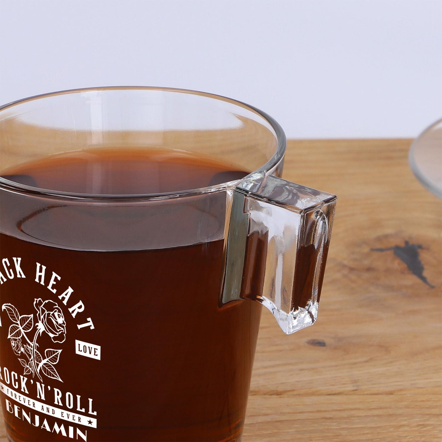 Kaffeeglas "Café" mit Gravur - personalisiert