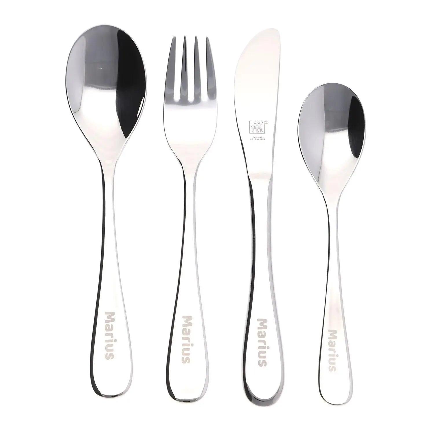 ZWILLING® Kinderbesteck 4-teilig mit Gravur "Filou"