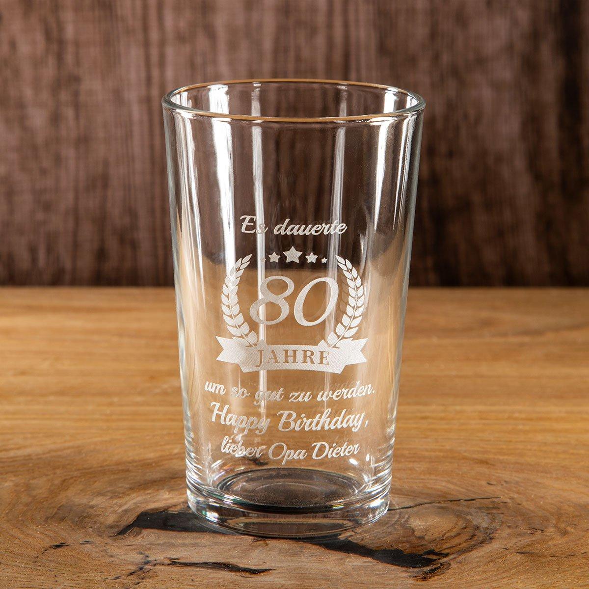 Wasserglas "Icon small" mit Gravur - personalisiert