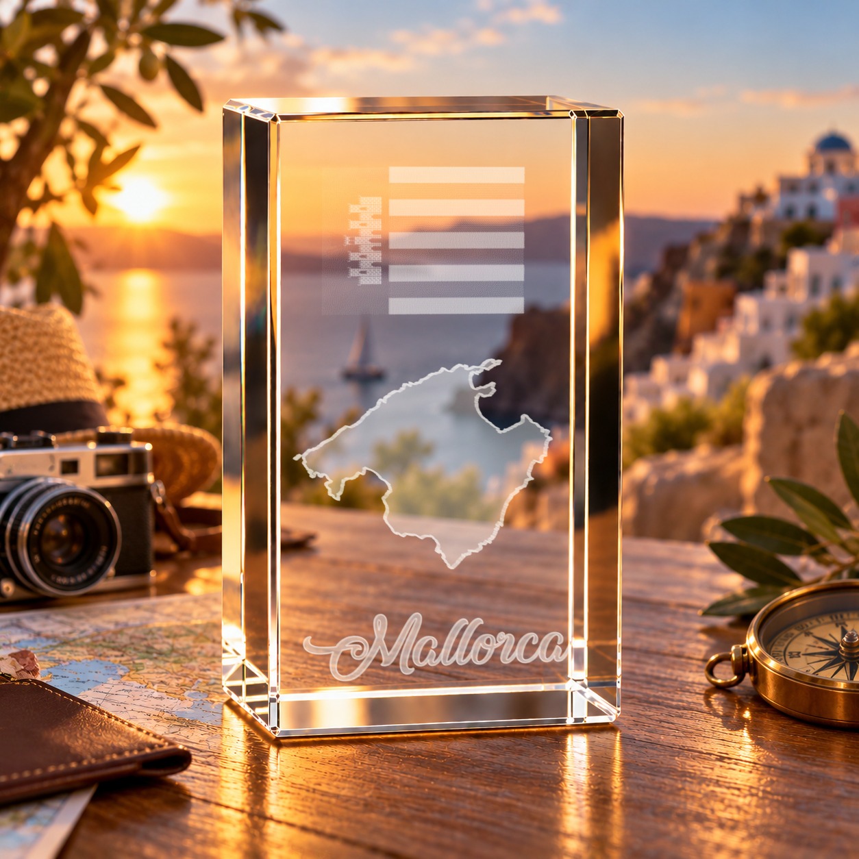 3D-Glaskristall Mallorca – Hauptbild