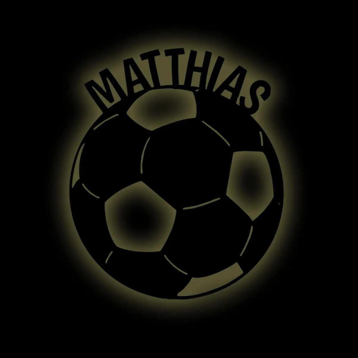 Nachtlicht Fußball mit Personalisierung