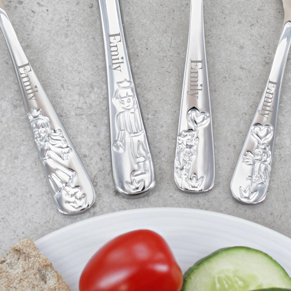 Amefa Kinderbesteck 4-teilig mit Gravur PRINZESSIN