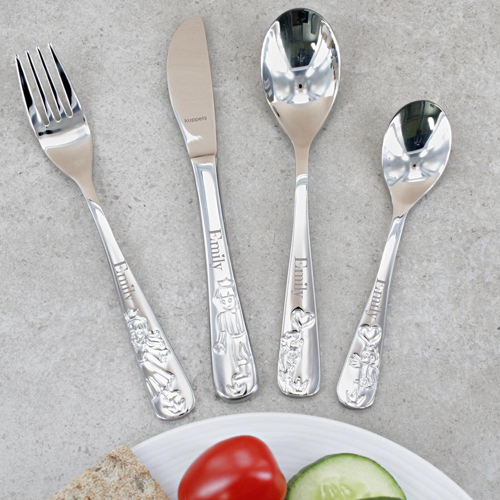 Amefa Kinderbesteck 4-teilig mit Gravur PRINZESSIN