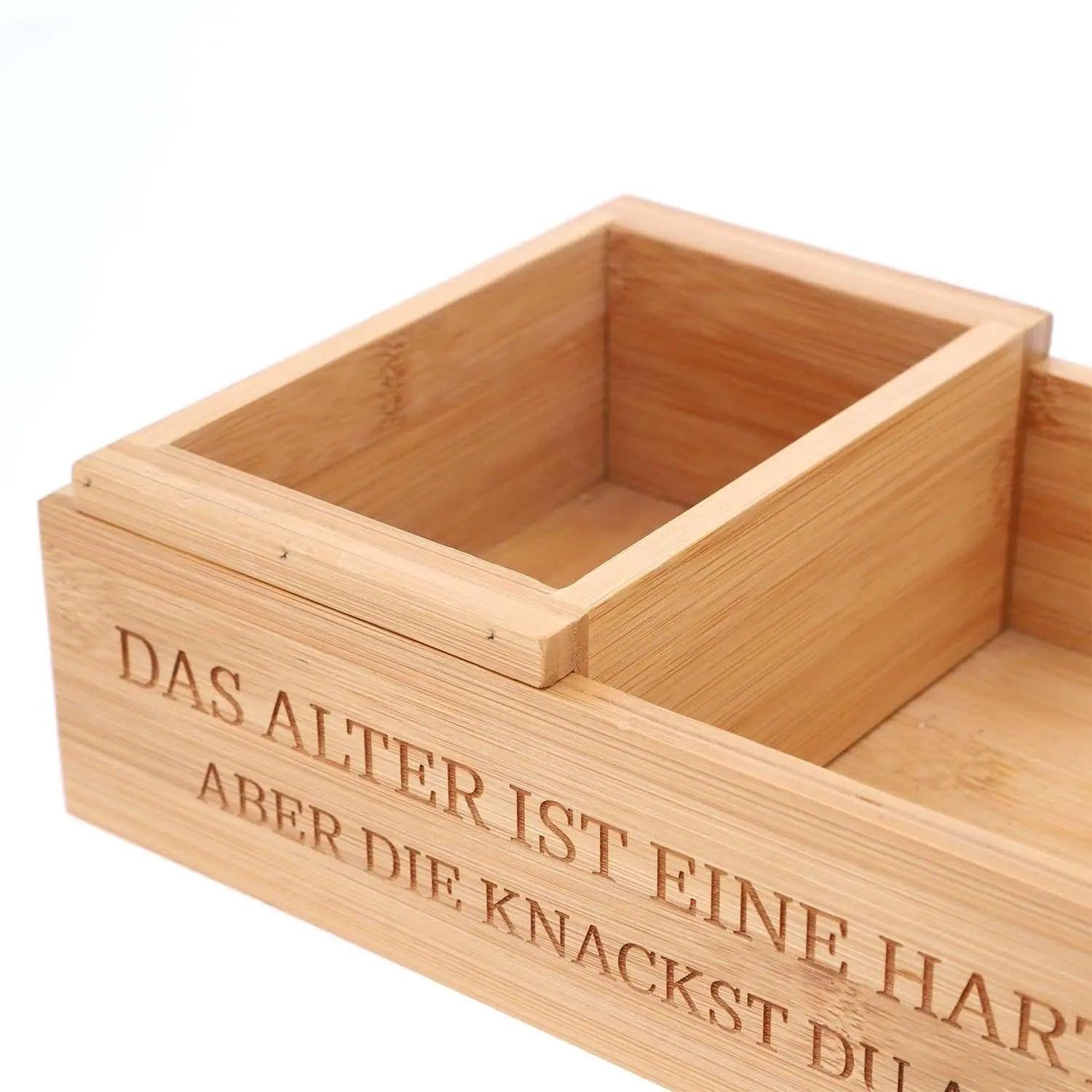 Nussknacker-Set mit Gravur aus Bambus