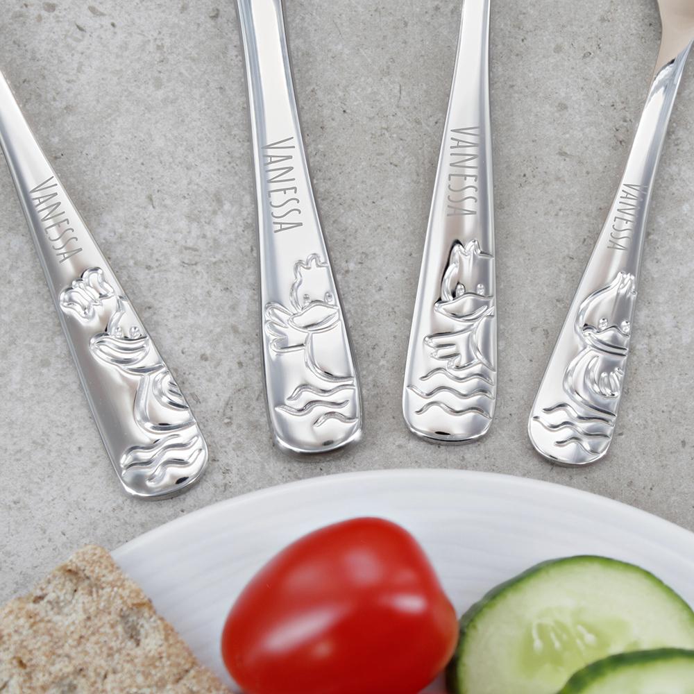 Amefa Kinderbesteck 4-teilig mit Gravur DUCK