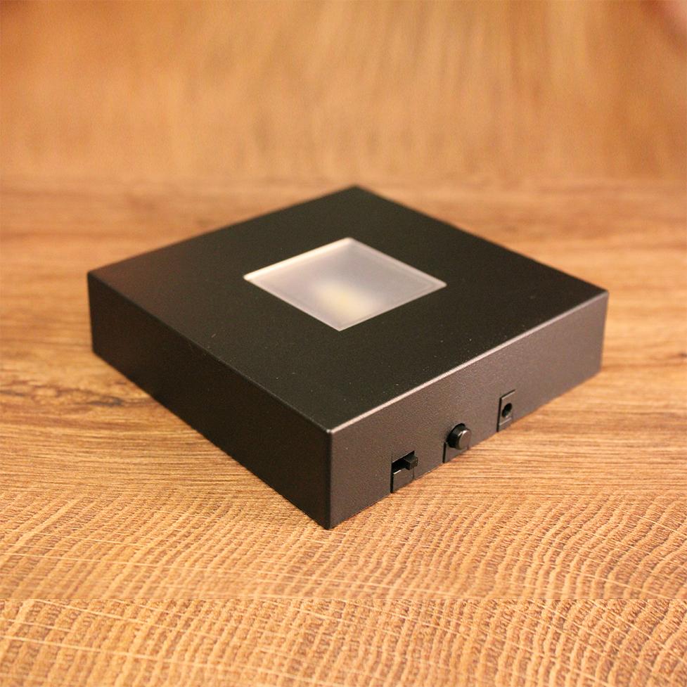 LED-Leuchtsockel 3 SMD-LED in Schwarz