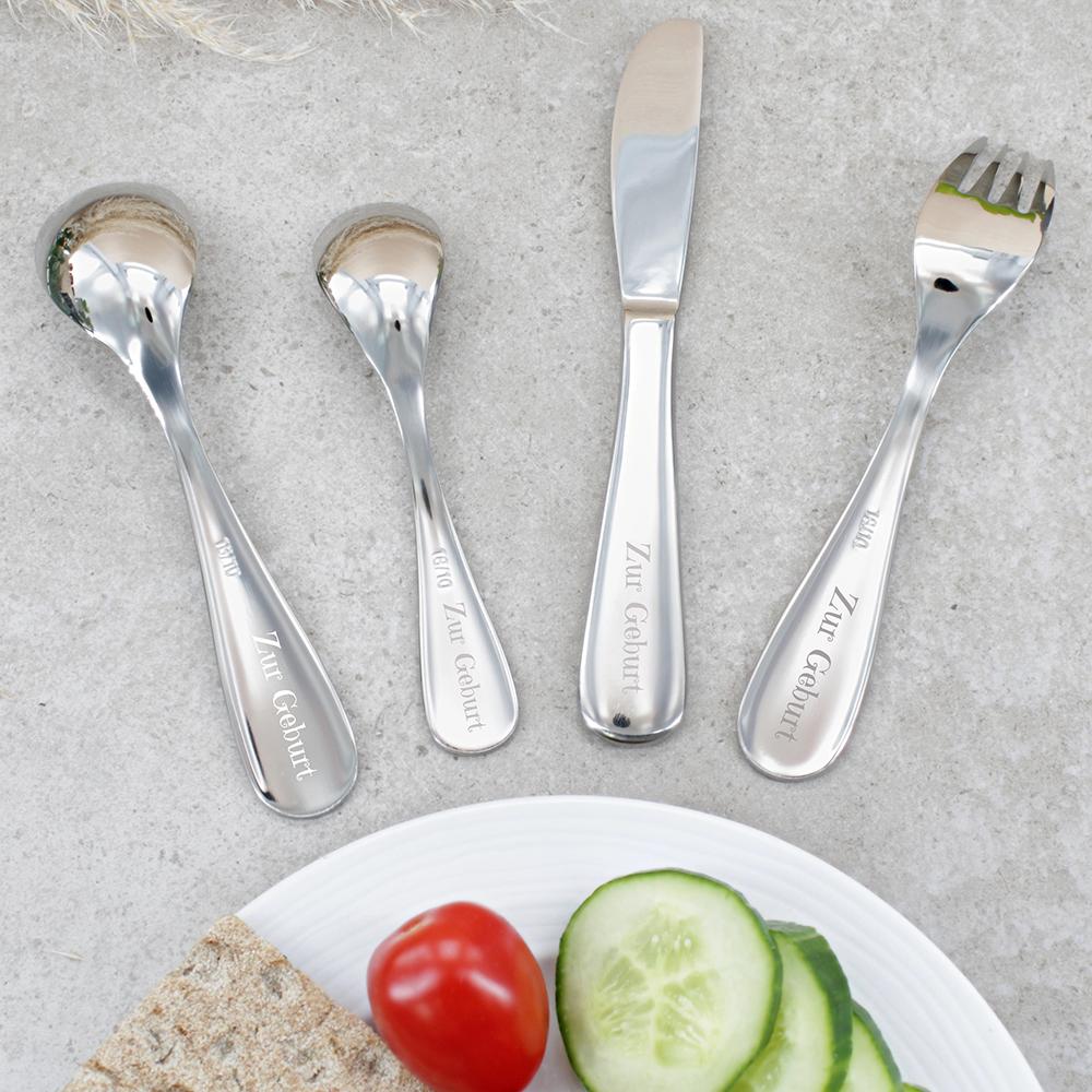 Amefa Kinderbesteck 4-teilig mit Gravur FUN