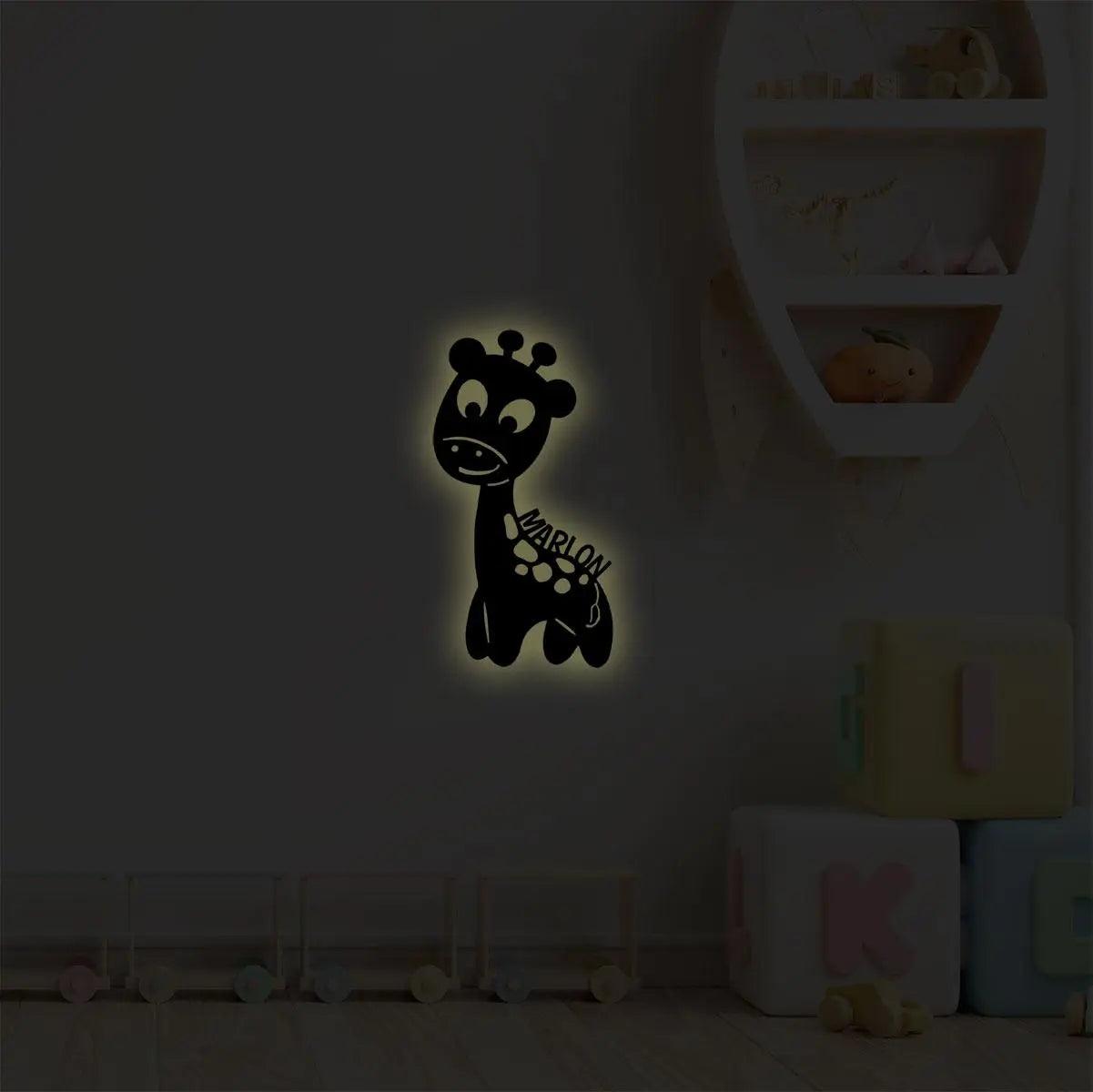 Nachtlicht Giraffe mit Personalisierung