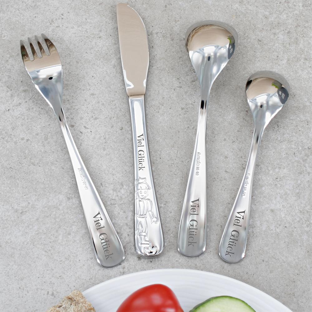 Amefa Kinderbesteck 4-teilig mit Gravur PRINZESSIN