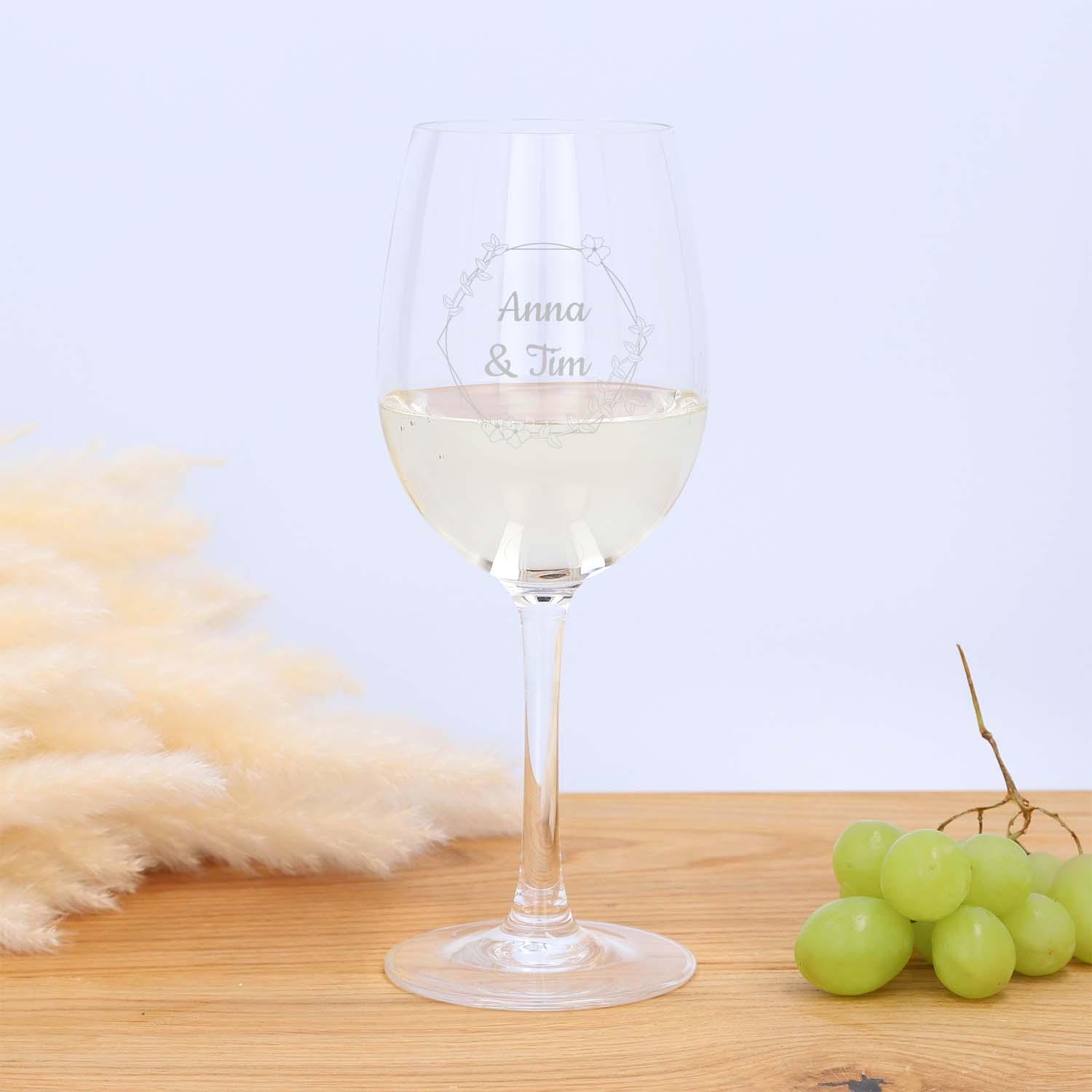 Weißweinglas "Languedoc" mit Gravur - personalisiert