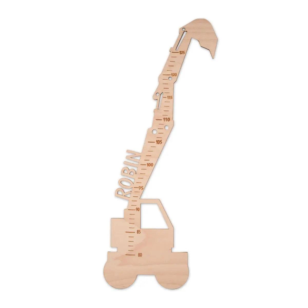 Messlatte Bagger mit Personalisierung