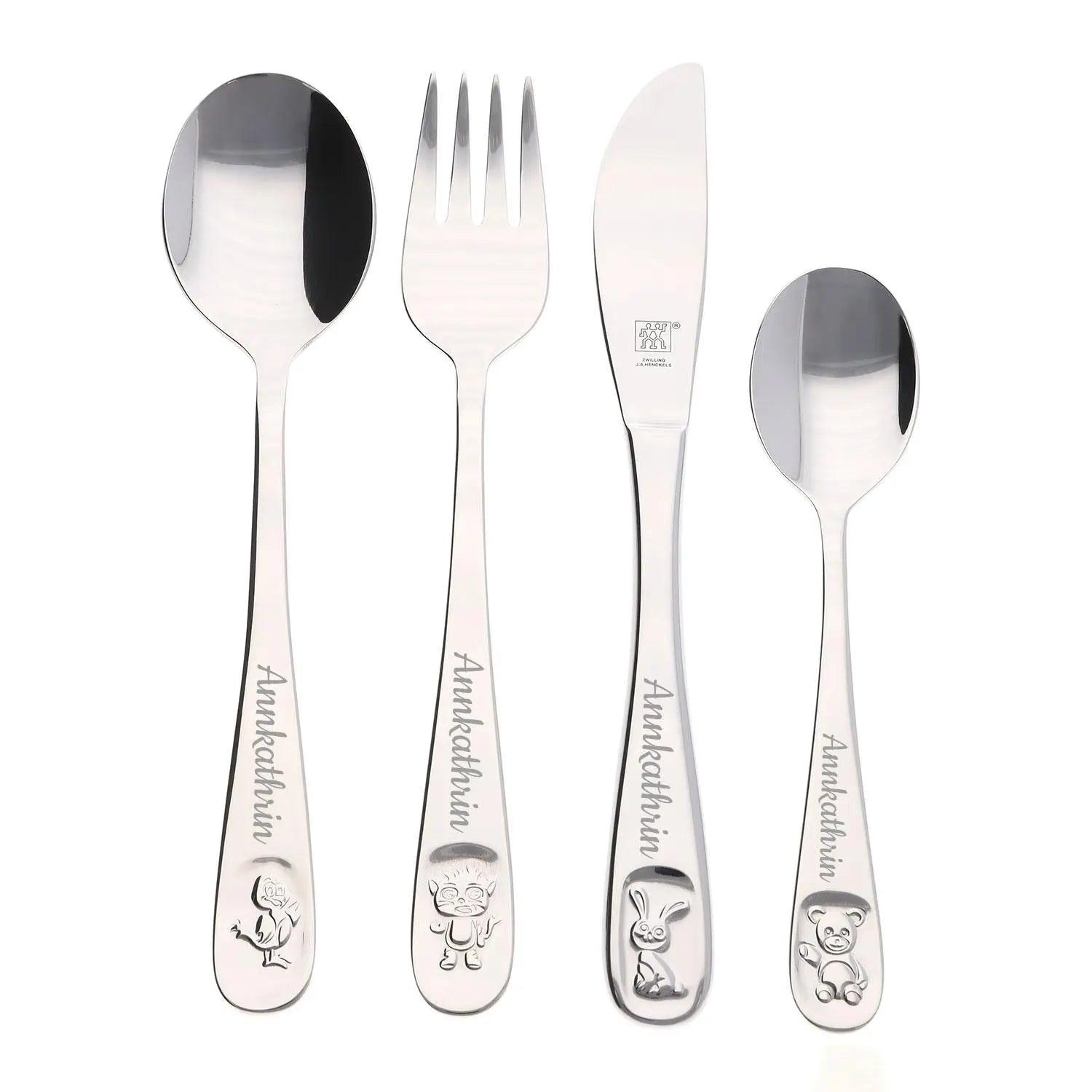 ZWILLING® Kinderbesteck 4-teilig mit Gravur "Bino"