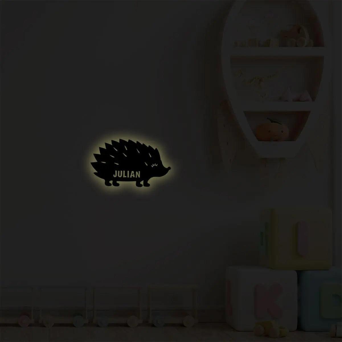 Nachtlicht Igel mit Personalisierung
