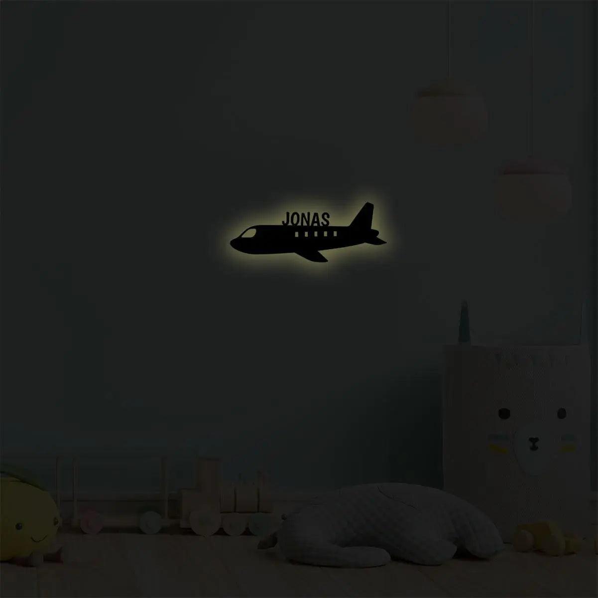 Nachtlicht Flugzeug mit Personalisierung
