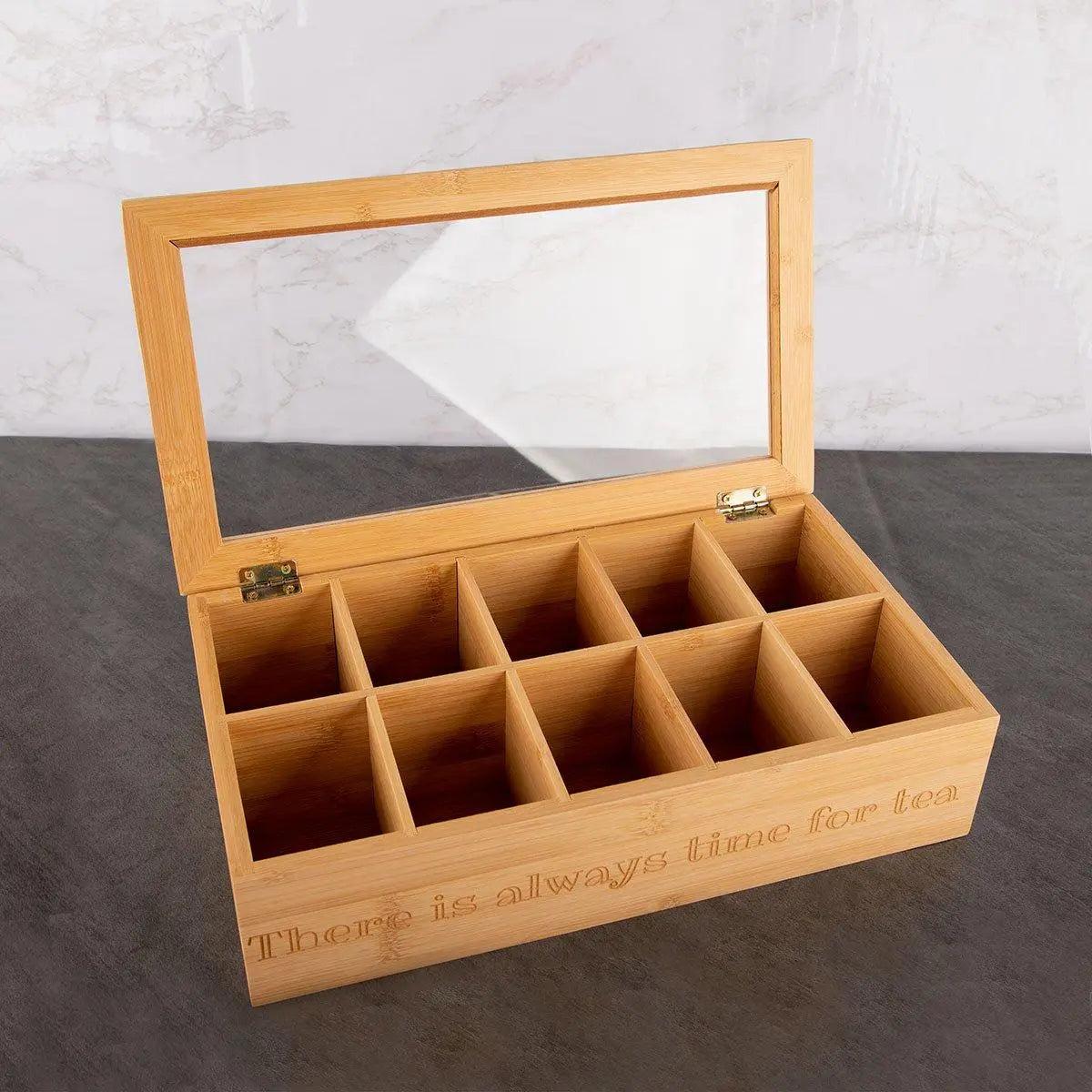 Große Teebox mit Gravur