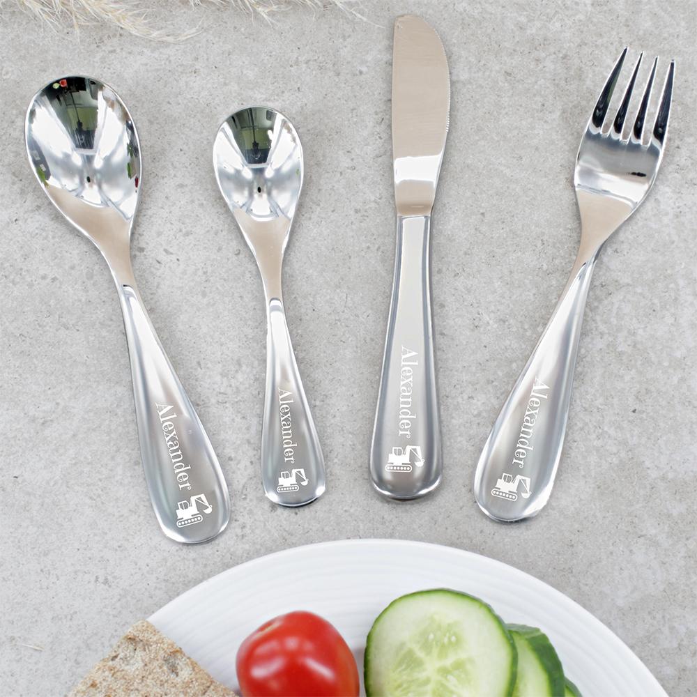 Amefa Kinderbesteck 4-teilig mit Gravur FUN