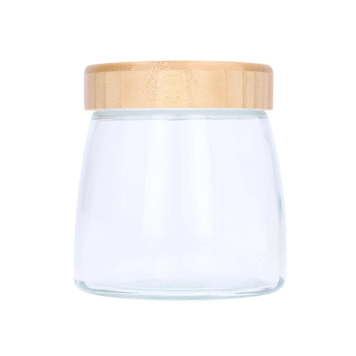 Vorratsglas mit Gravur und Bambusdeckel 950 ml
