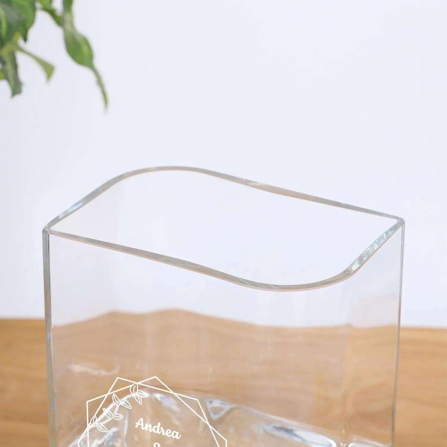 LEONARDO Vase mit Gravur Lucca 25 cm - personalisierbare Glasvase als Geschenk